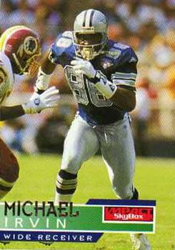 Michael Irvin Dallas Cowboys 1995 SkyBox Impact NFL #37